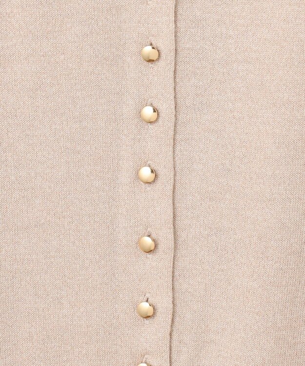 23区 S 【APPLAUDIR】コンパクト ラメカーディガン ベージュ系