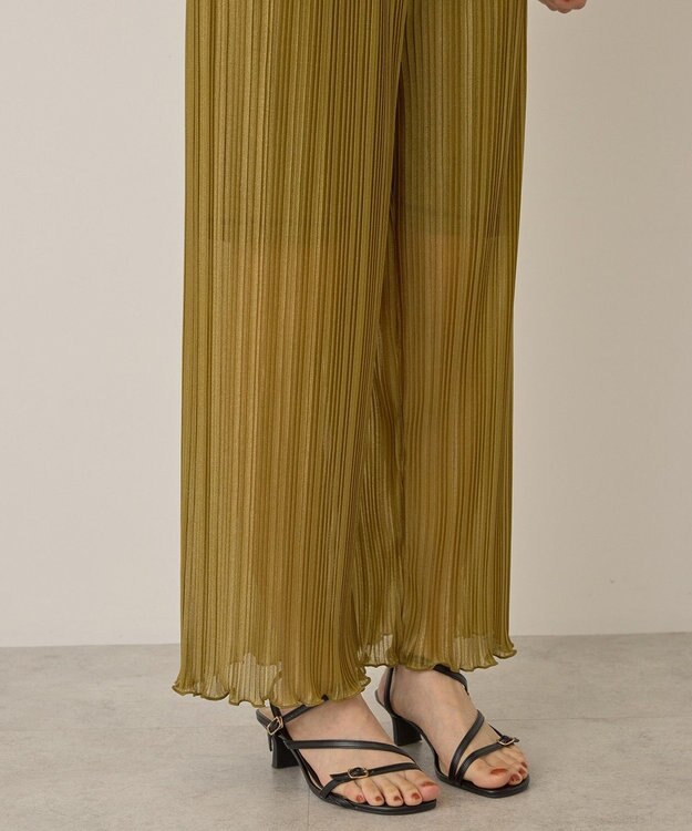 AMERICAN HOLIC ラメプリーツパンツ Green