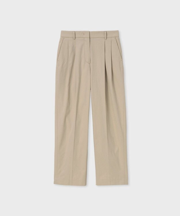 Paul Smith コットンギャバジン タックパンツ ライトベージュ