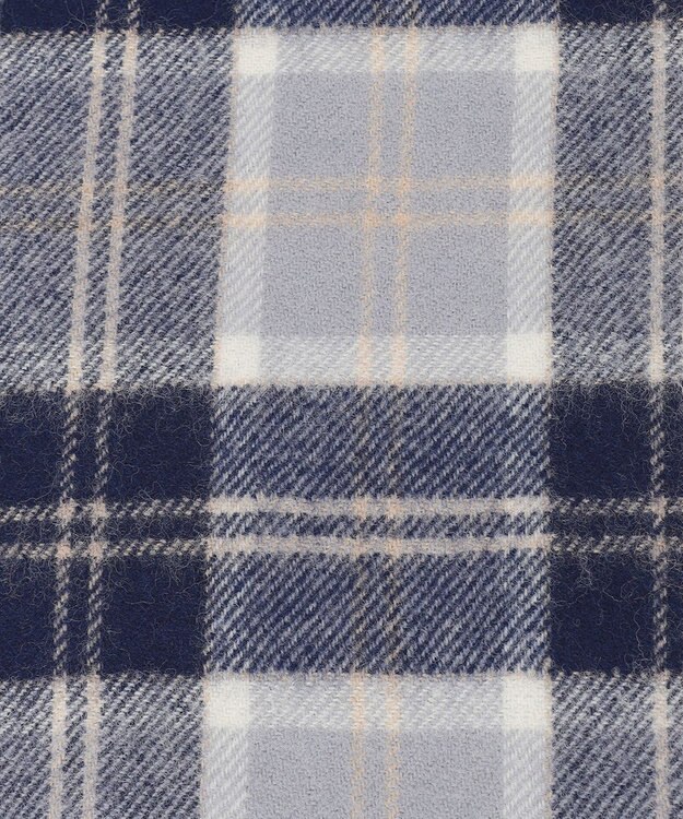 J.PRESS MEN チェックマフラー ライトグレー系9