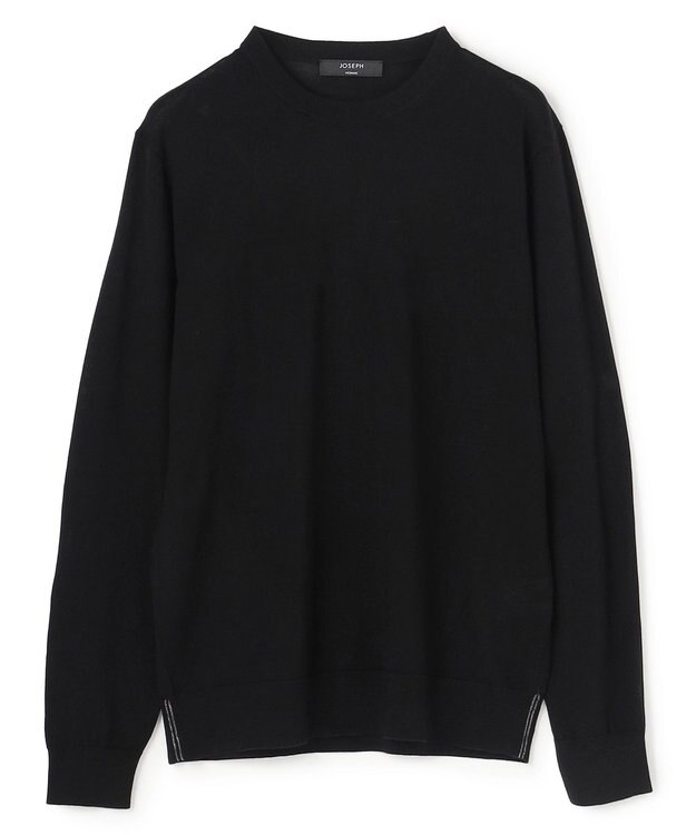 JOSEPH HOMME ウォッシャブルメリノ　クルーネックニット ブラック系