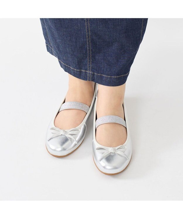 Riz raffinee <Riz raffinee>【3E】バレエスニーカー シルバー