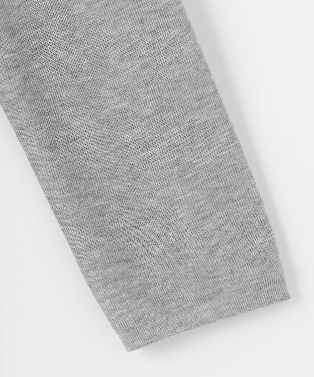 J.PRESS LADIES S 【洗える】Vis/Peスパーク ポケット カーディガン ライトグレー系