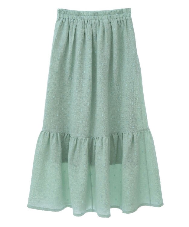 earth music&ecology ドットドビーフレアスカート Mint