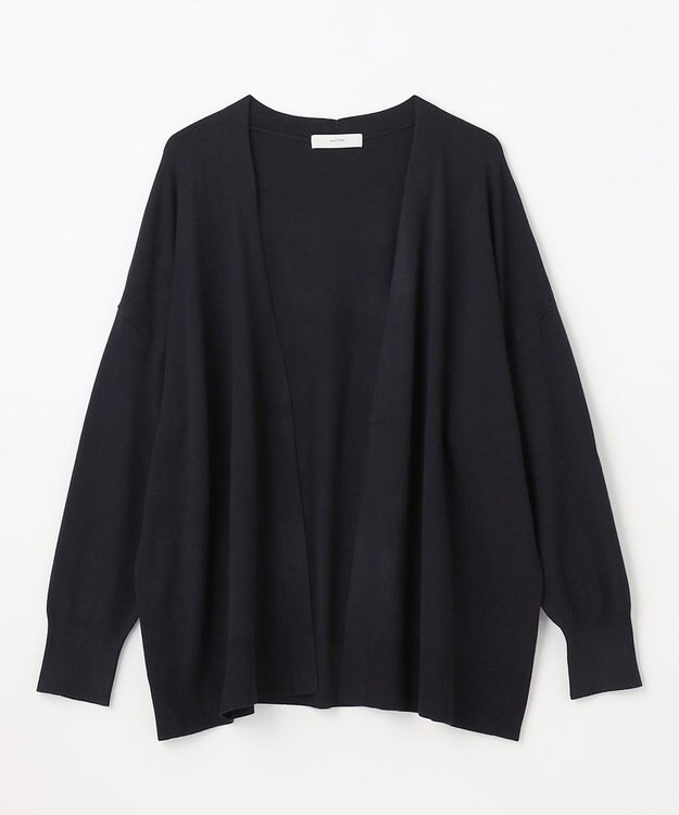 ANY L 【マシンウォッシュ/UVカット】ミドルレングスカーディガン ブラック系