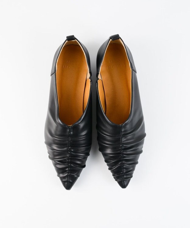 BONTRE 【MIONOTIS/ミオノティス】センターギャザーパンプス/552B ブラック