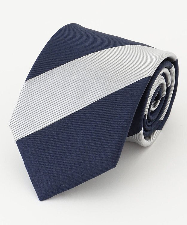 KASHIYAMA KASHIYAMAオリジナル【JAPAN MADE】レジメンタルネクタイ ネイビー