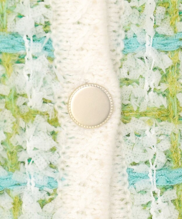 TOCCA 【百田夏菜子さん着用】FLUFFY PATH ニットジャケット ライトグリーン系