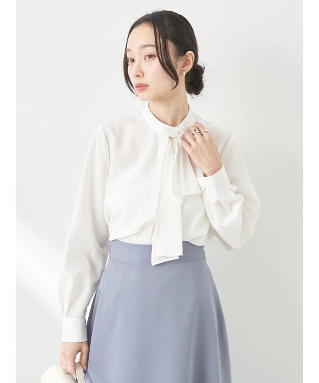 earth music&ecology ２ｗａｙタイブラウス Off White