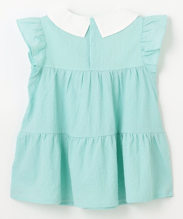 組曲 KIDS 【150-160㎝】ティアード チュニック ターコイズブルー