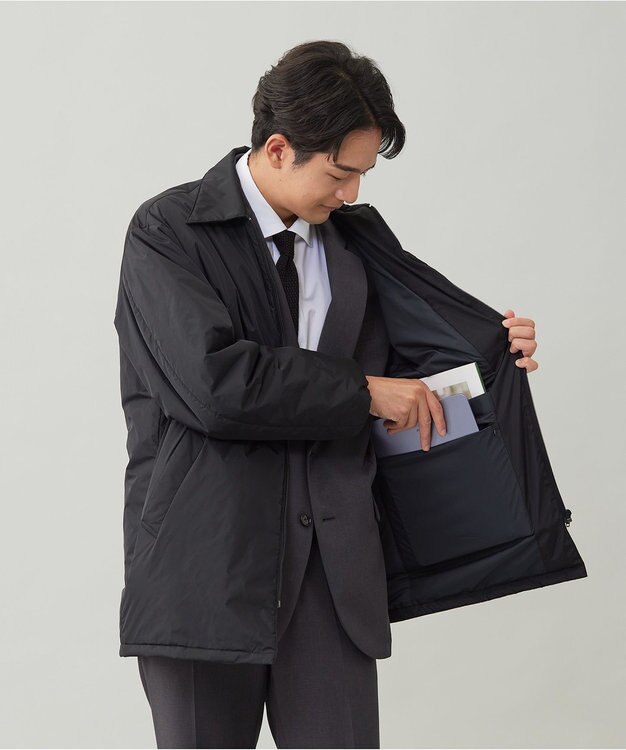 UNFILO MENS 【KAPOK KNOT × UNFILO】ライトネスコート ブラック