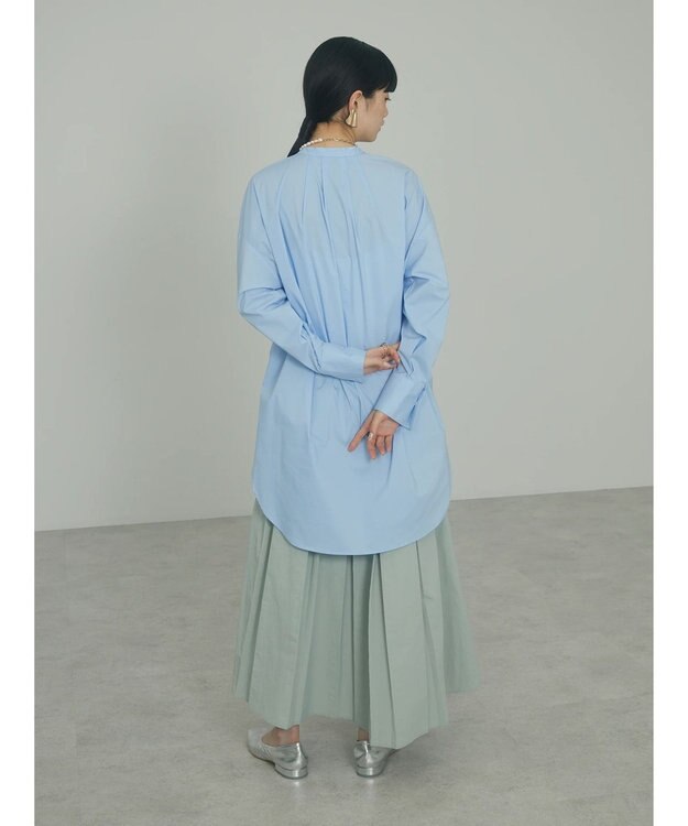 Green Parks armonia．ボリュームフレアスカート Sax