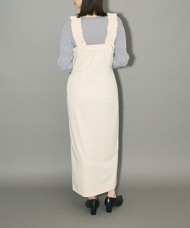 Green Parks フロントジップキャミワンピース Ivory