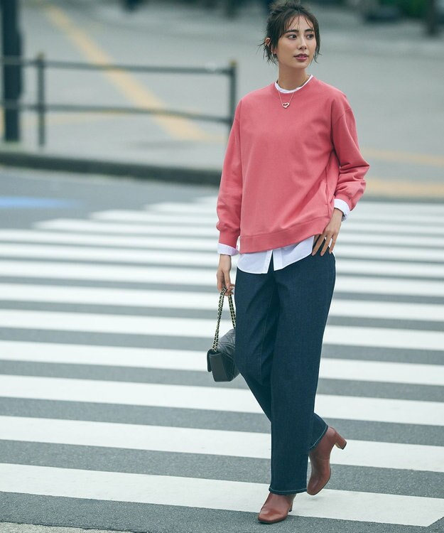 23区 【CLASSY.6月号掲載/洗える】23区DENIM コクーンシルエット パンツ ネイビー系