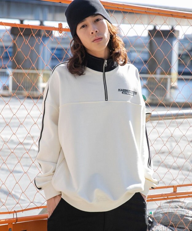 WEGO ヘビーウエイトラインスリーブプルオーバー