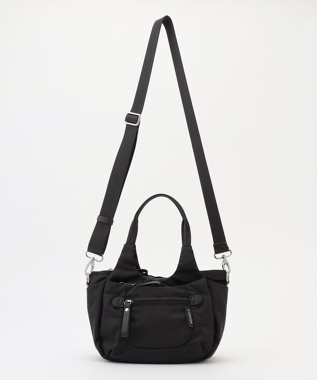 LA BAGAGERIE 【MONICA】ラウンド2WAYミニトートバッグ ブラック