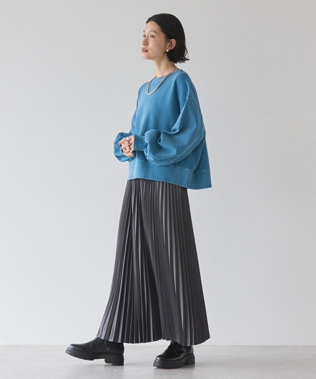 AMERICAN HOLIC ピグメントショートスウェット Blue