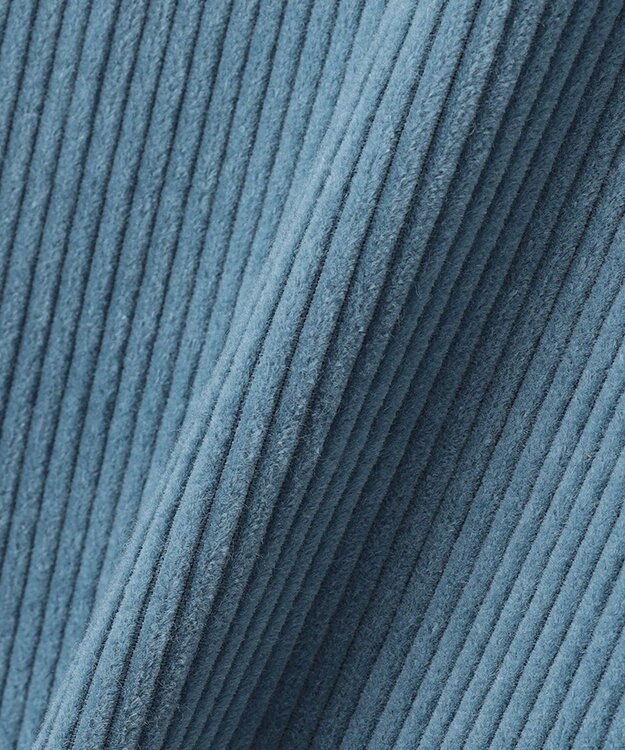 ICB コットンカポックソフトコール ワイドパンツ ブルーグレー系