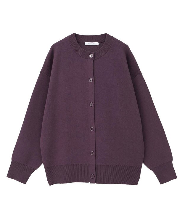 AMERICAN HOLIC コットンブレンドスポンディッシュカーディガン Wine