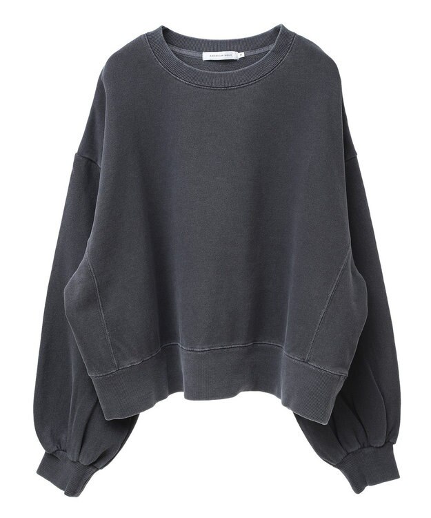 AMERICAN HOLIC ピグメントショートスウェット Charcoal Gray