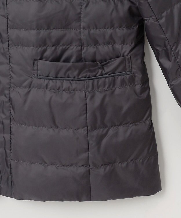 自由区 S 【洗える】リバーシブルライトダウン ジャケット スレート