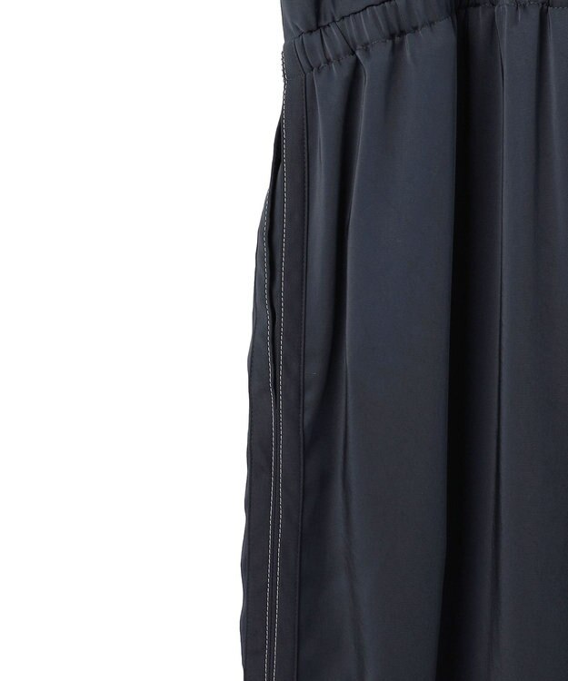 ICB L 【WEB＆一部店舗限定】 StretchVintageSatin オールインワン ネイビー系
