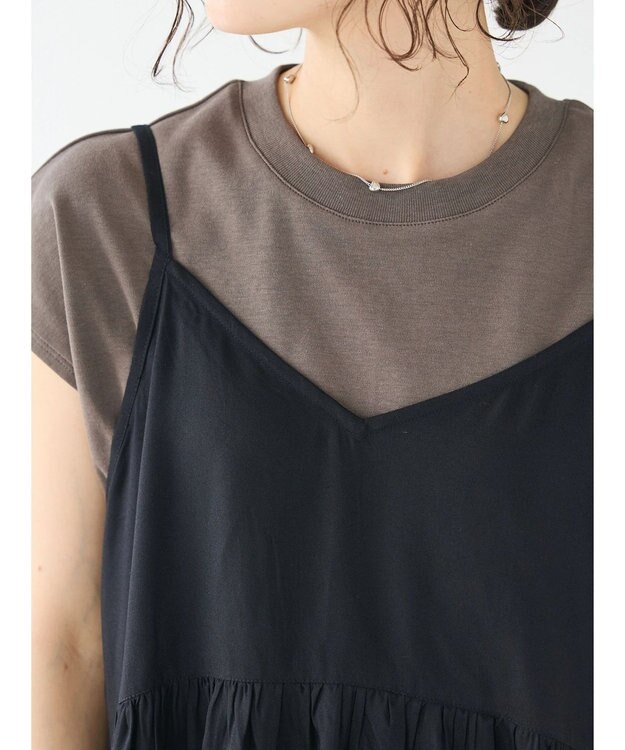 CRAFT STANDARD BOUTIQUE レーヨンキャミチュニック Black