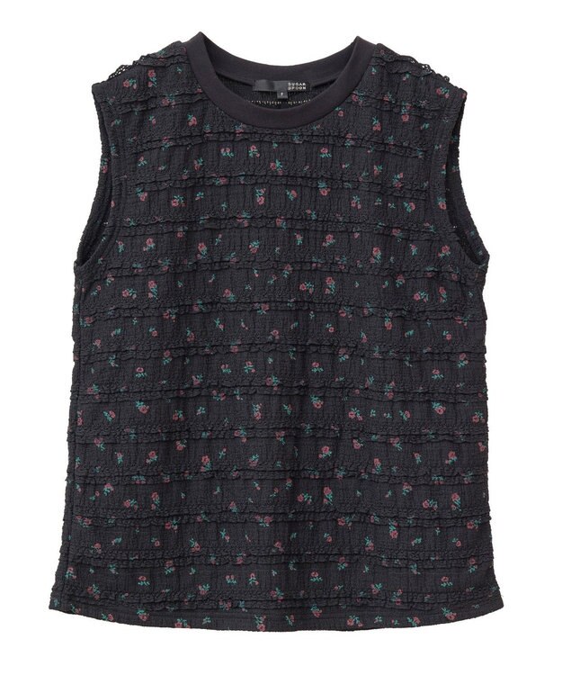 Green Parks ・ＳＵＧＡＲ　ＳＰＯＯＮ　コバナレースフリルノースリーフ Black