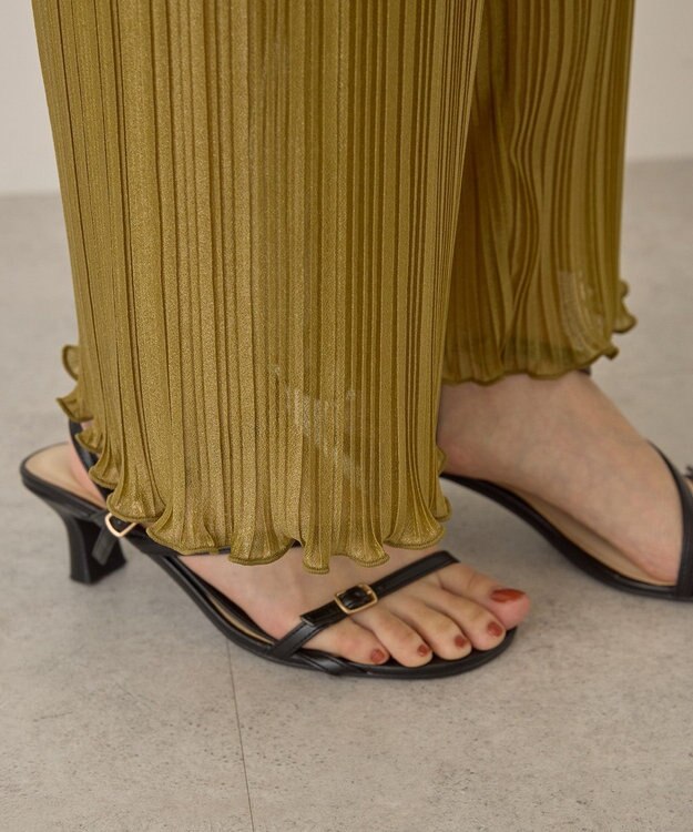 AMERICAN HOLIC ラメプリーツパンツ Green