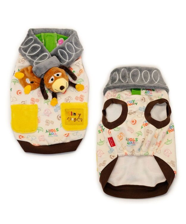 PET PARADISE ディズニー トイ・ストーリー　スリンキー マフラー付き トレーナー  小型犬 スリンキー