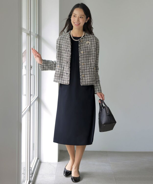 J.PRESS LADIES 【WEB限定】リバーシブルパール イヤリング シルバー系