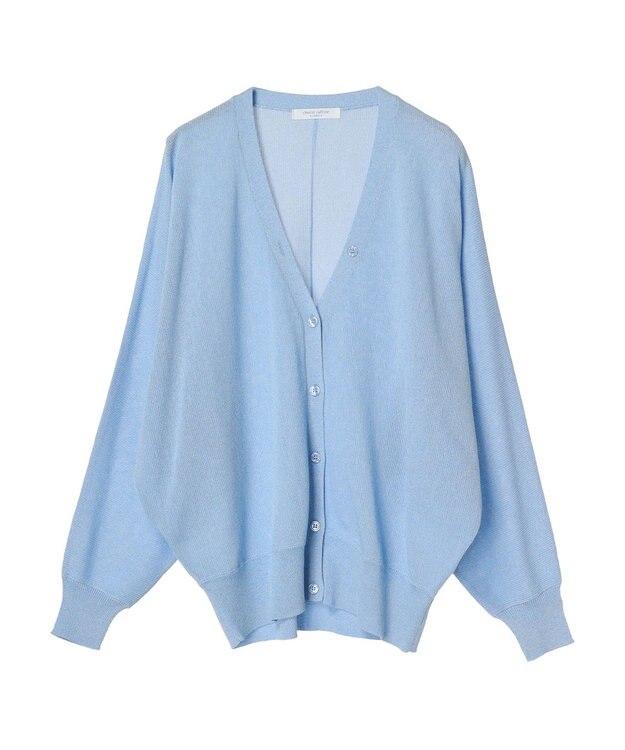 Green Parks ＵＶカット加工　ドルマンニットカーディガン Blue