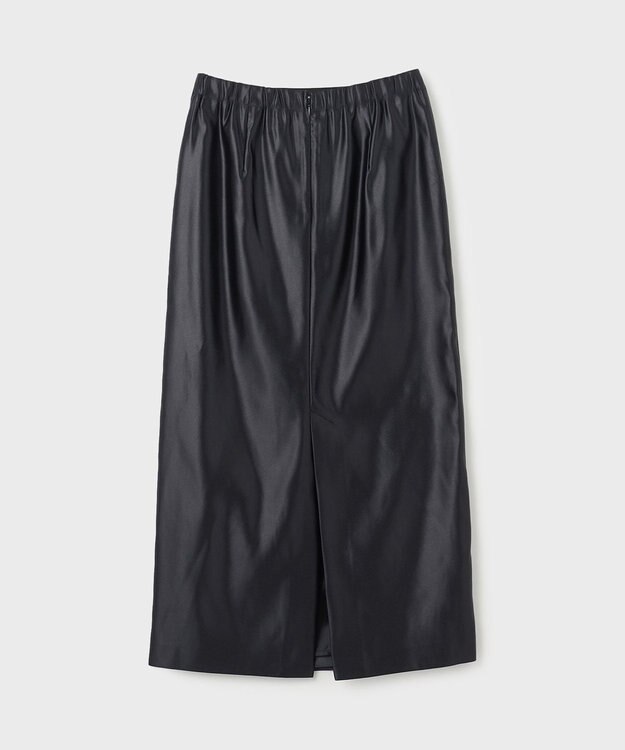 GRACE CONTINENTAL コーティングラップスカート ブラック