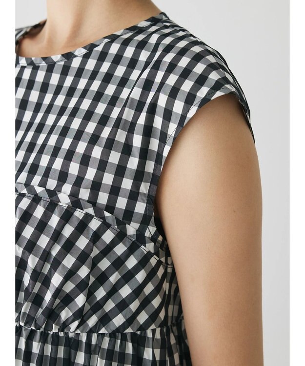 Green Parks コルセット風ミニワンピースⅡ Gingham Check