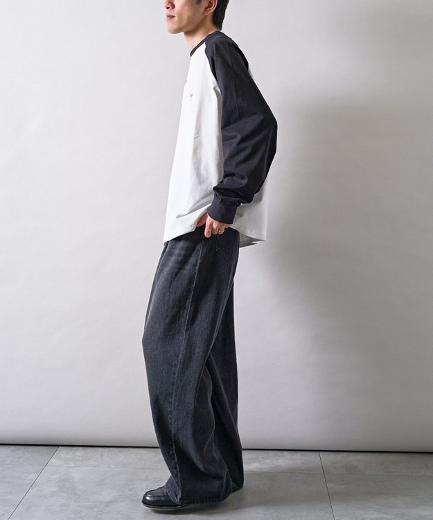 CRAFT STANDARD BOUTIQUE ワンポイント刺繍ラグランロンＴ White