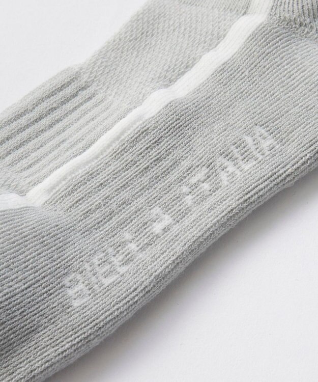 FILA GOLF／marie claire 【FILA GOLF】ライン入りクルーソックス ライトグレー