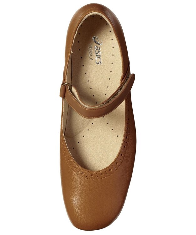 ASICS WALKING ペダラウォーキングシューズ E ヒール高2.5cm ブラウン系