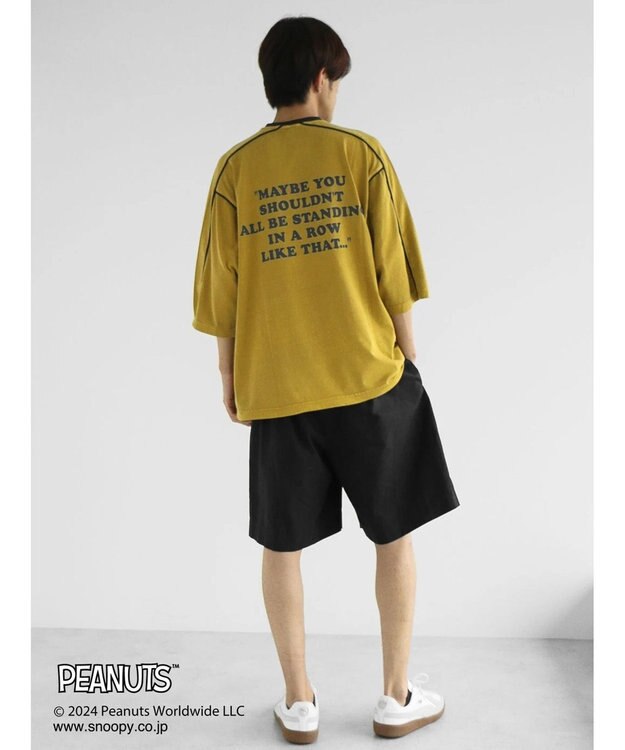 CRAFT STANDARD BOUTIQUE 【ユニセックス】PEANUTS/スヌーピー ゲームシャツTEE Mustard