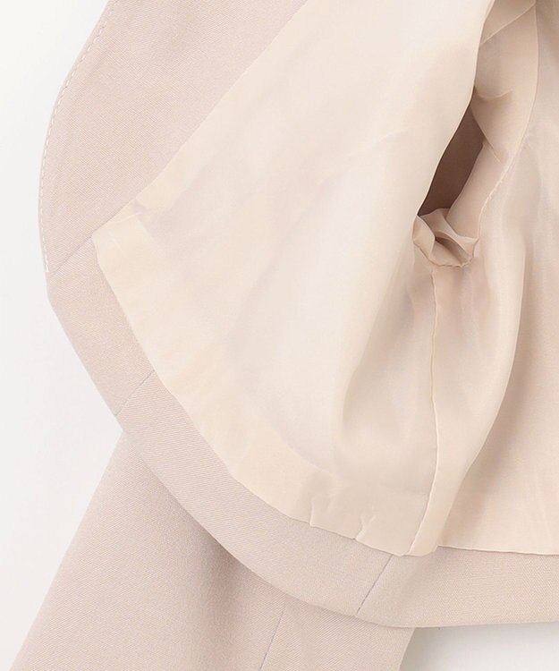 ANY KIDS ジャケット付き チェック ワンピース ピンクベージュ