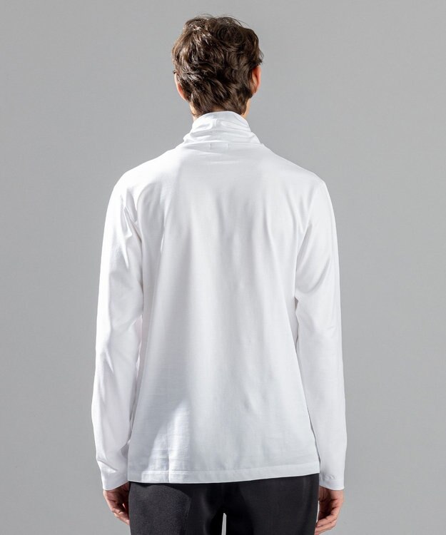 JOSEPH HOMME スビンソフトジャージー　タートルネックカットソー ホワイト系