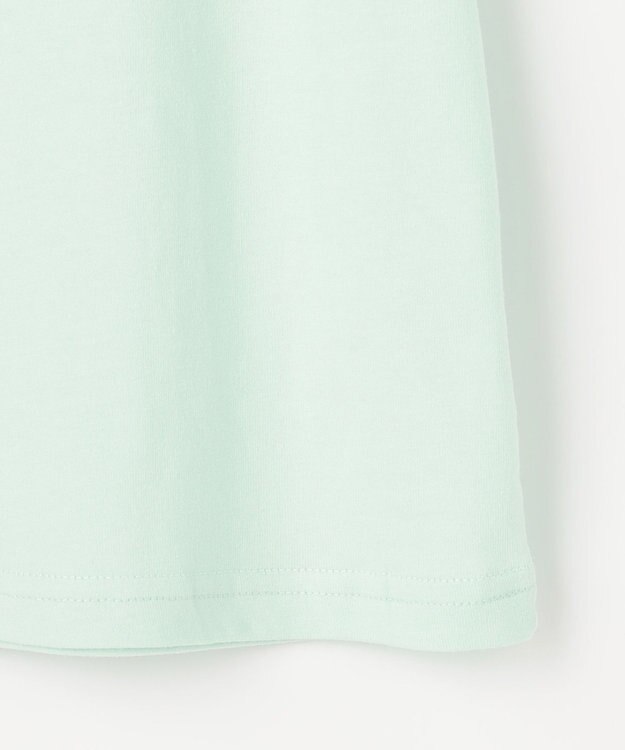 ANY KIDS 【綿100%】ドロップショルダー アニマルプリントTシャツ ミント×イヌ