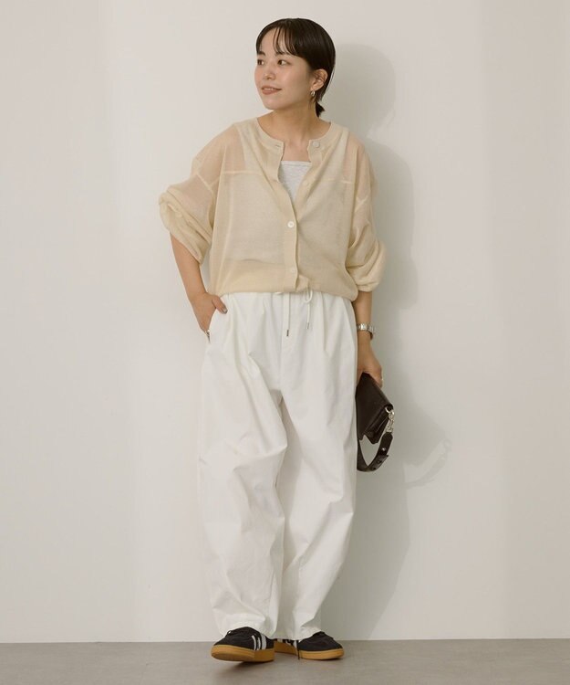 AMERICAN HOLIC 【WEB限定】【接触冷感】2WAYシアーニットカーディガン Off White