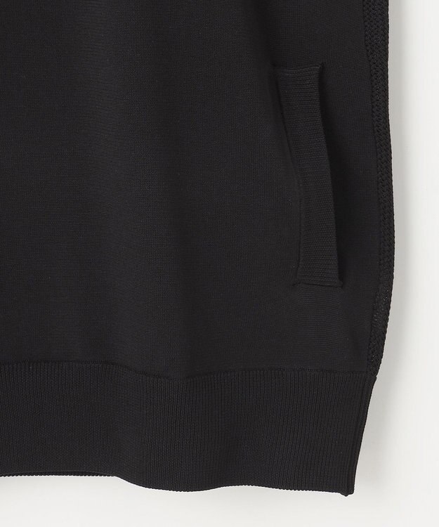 PW CIRCULUS 【WOMEN】バックメッシュ ニットベスト ゴルフウェア レディース ブラック系