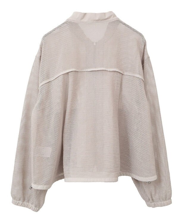 AMERICAN HOLIC メッシュ異素材切替ブルゾン Beige