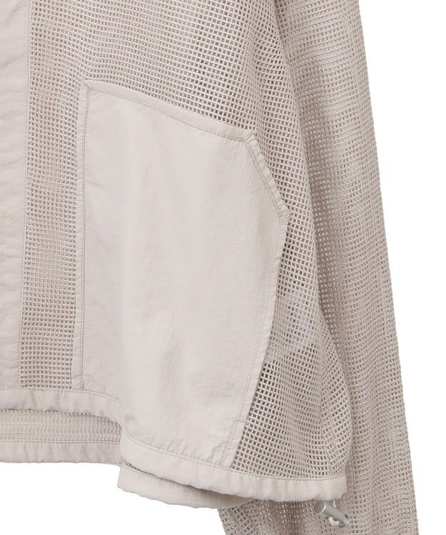 AMERICAN HOLIC メッシュ異素材切替ブルゾン Beige