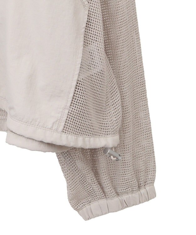 AMERICAN HOLIC メッシュ異素材切替ブルゾン Beige
