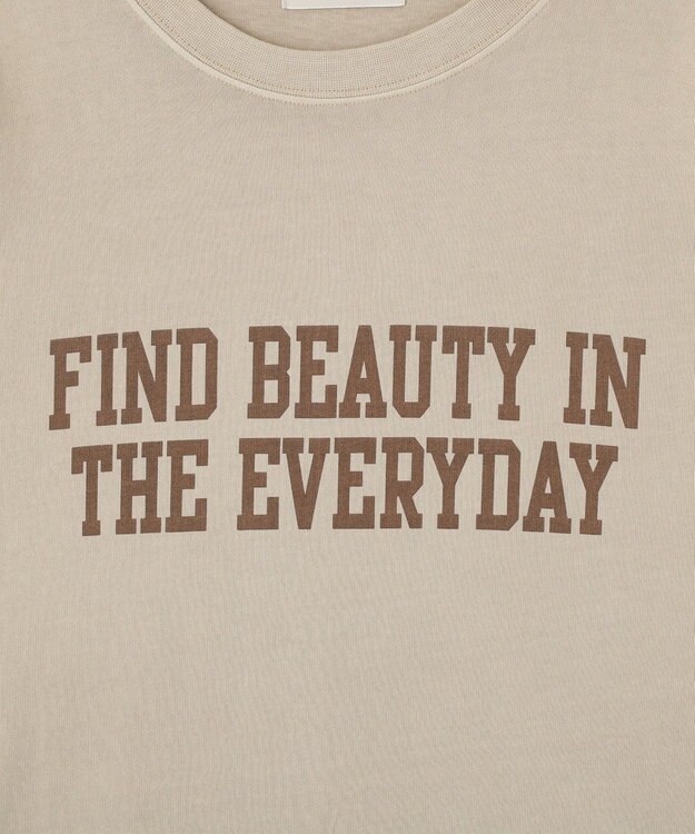 Green Parks ピグメントロゴＴシャツ Beige