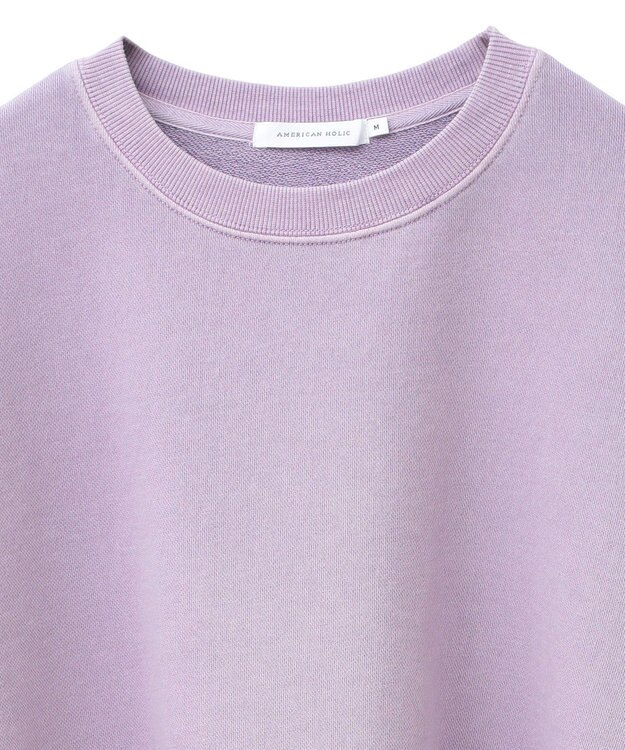 AMERICAN HOLIC ピグメントショートスウェット Pink