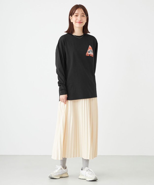 SHARE PARK LADIES 【UNISEX】UVカット アートコラボロングTシャツ〈CAMP〉（S・Mサイズ） ブラック