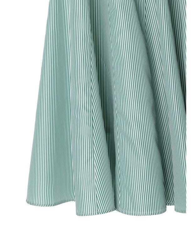 Green Parks ・ＳＵＧＡＲ　ＳＰＯＯＮ　ストライプフレアスカート Green
